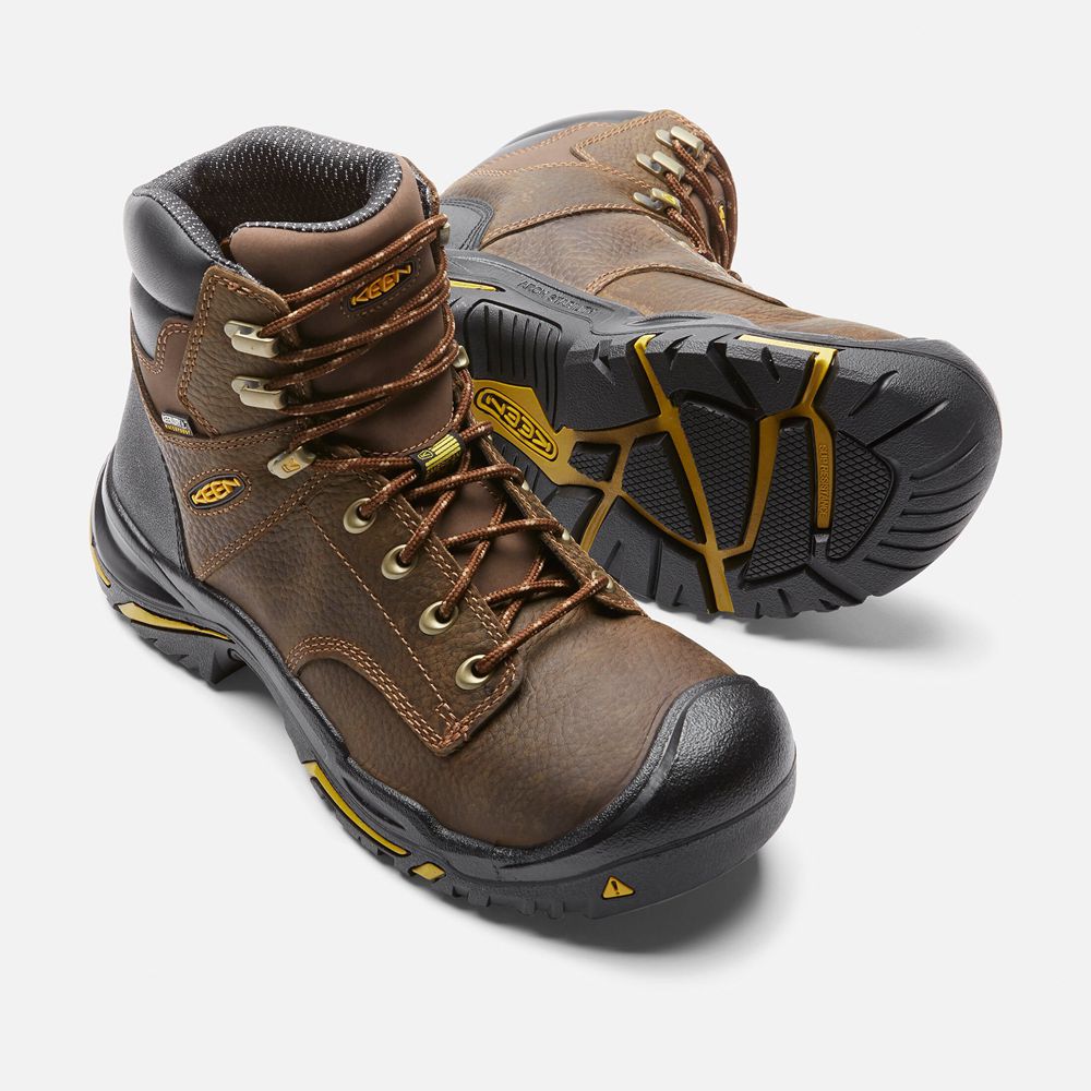 Keen Trekking Bot Erkek Kahverengi - Mt Vernon 6\" (Soft Toe) - Türkiye MFRI69152